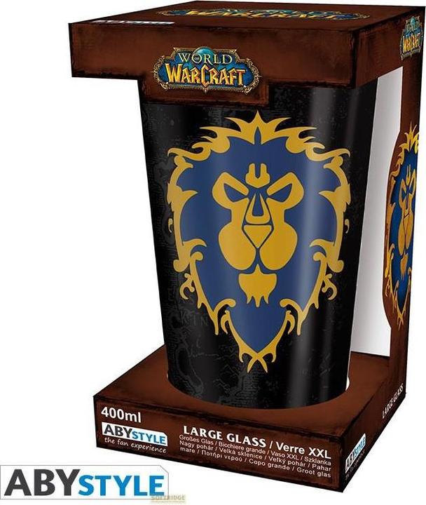 Produktbild ABYstyle WORLD OF WARCRAFT - Large Glass - 400ml - Alliance - box x2 (PC)