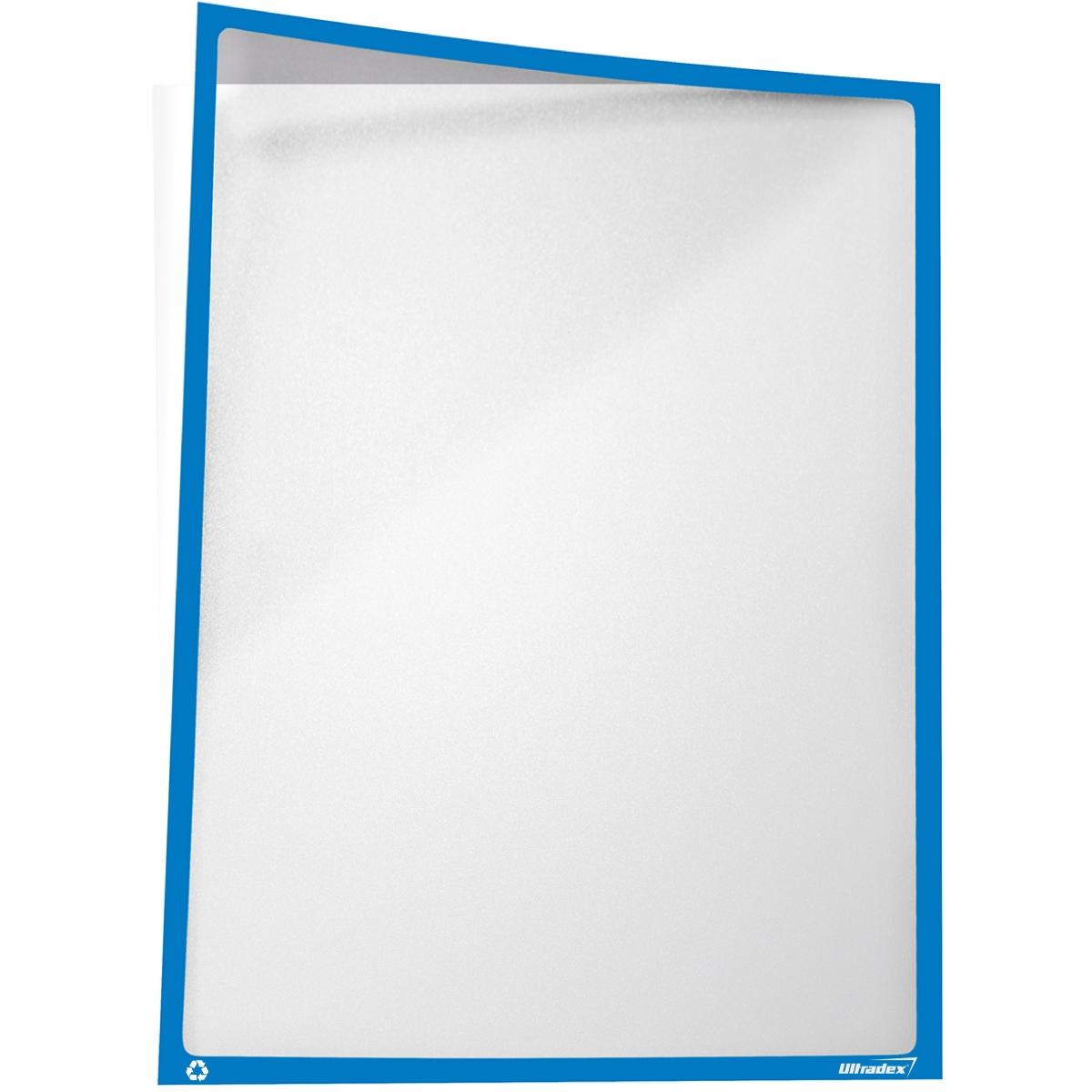 Ultradex, Informationsschild, Infotasche Recycling magnetisch A3 435x312mm blau VE=25 Stück