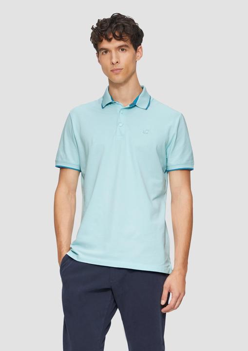 Produktbild S.Oliver Polo-Shirt Sportives Piqué-Poloshirt mit Kontrast-Details (M)