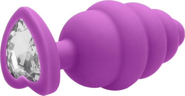 Produktbild Ouch! Extra Large Ribbed Diamond Heart Plug