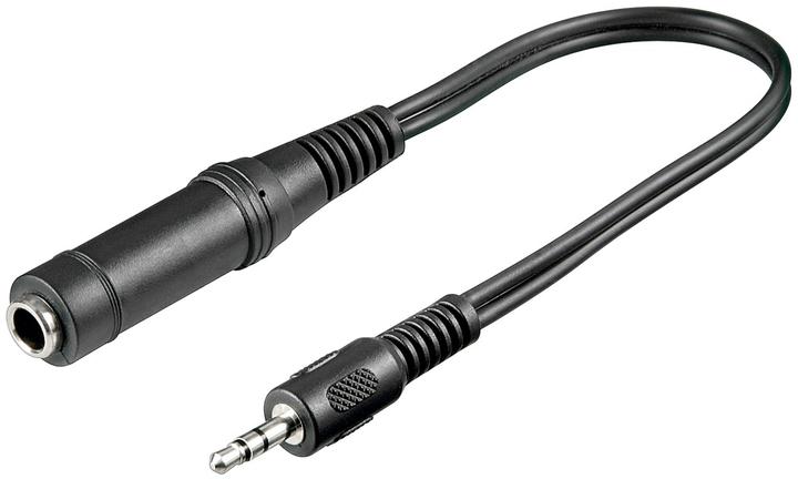 Actual product image Goobay Headphone adapter, 3.5 mm plug to 6.35 mm jack (0.20 m)