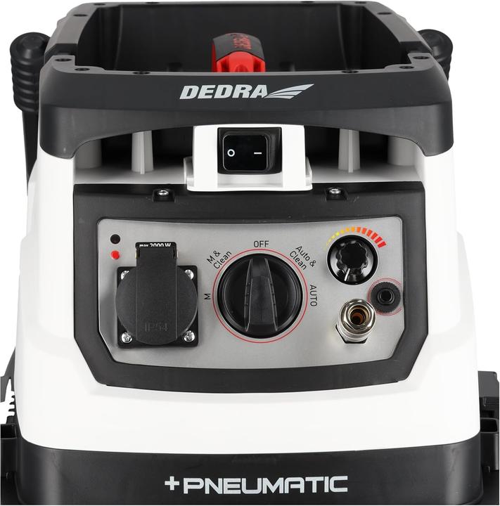 Image du produit Dedra Aspirateur industriel avec nettoyage automatique du filtre et connexion pour compresseur (Aspirateur eau et poussière)
