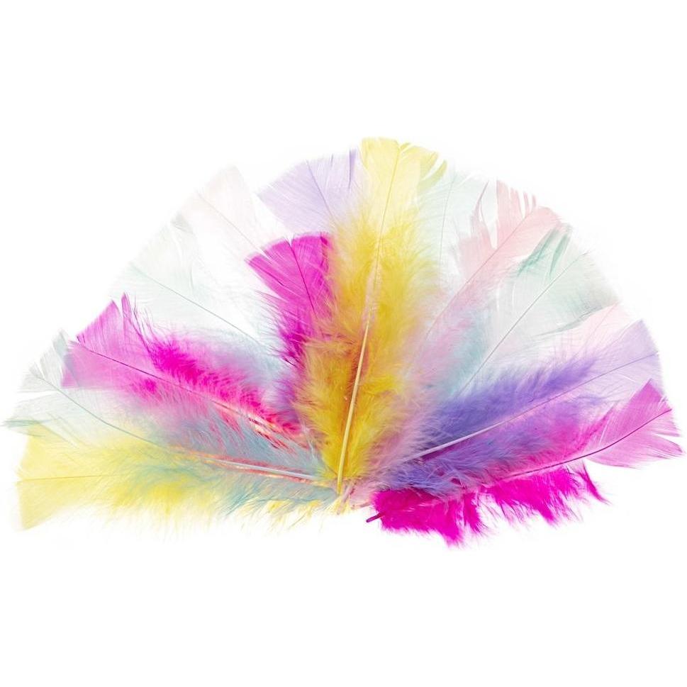 Brewis Truthahnfedern in Pastelltönen, 10-15 cm (54623951)