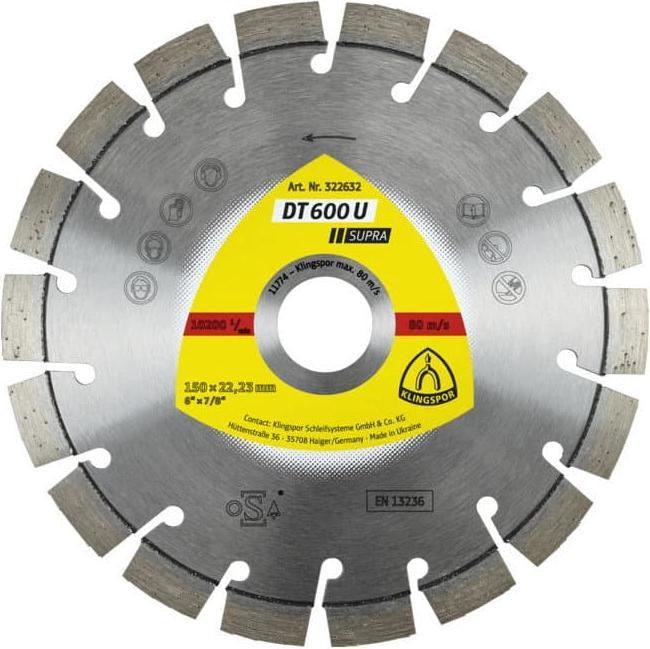 Actual product image Klingspor DT 600 U Supra - diamond blades 350 x 20 mm
