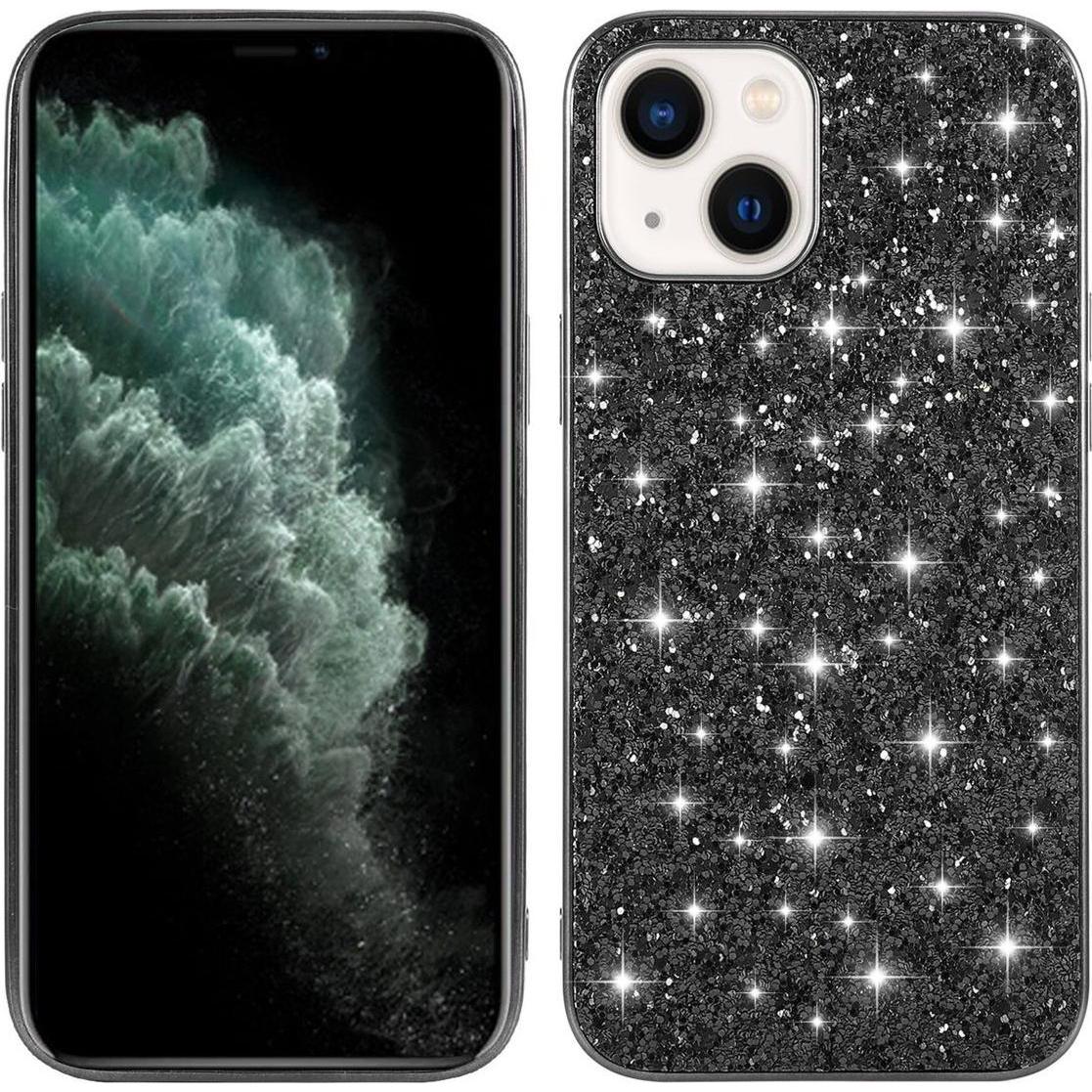 König Design Schutz Handy Hülle für Apple iPhone 15 Case Cover Glitzer Bumper Etuis Tasche (Apple iPhone 15), Smartphone...