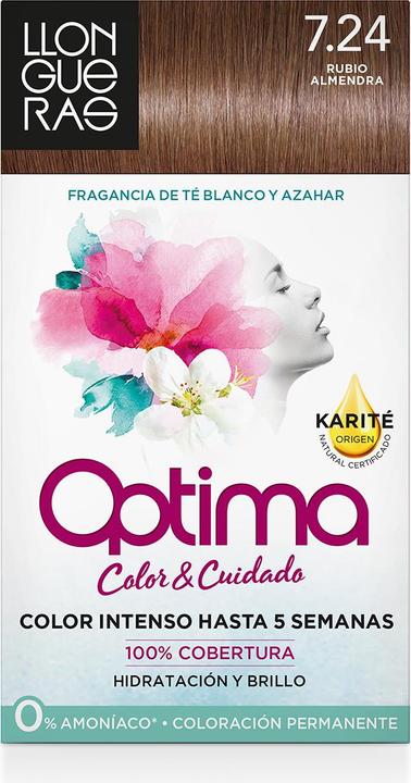 Immagine prodotto Llongueras Colore per capelli OPTIMA #7.24-biondo mandorla (7.24)
