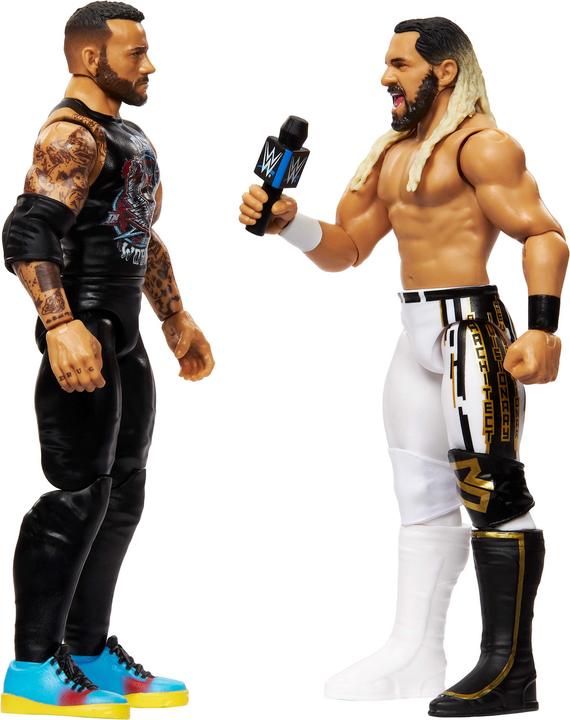 Produktbild Mattel WWE Main Event Showdown Actionfiguren CM Punk vs Seth "Freakin" Rollins 2-Pack 15 cm