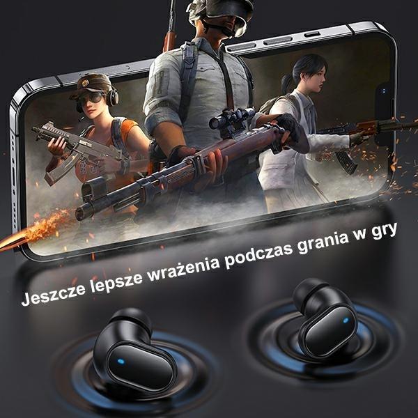 Produktbild Usams Słuchawki Bluetooth 5.1 TWS BH series bezprzewodowe czerwony/red BHUBH03 (ANC, 5 h, Kabellos)
