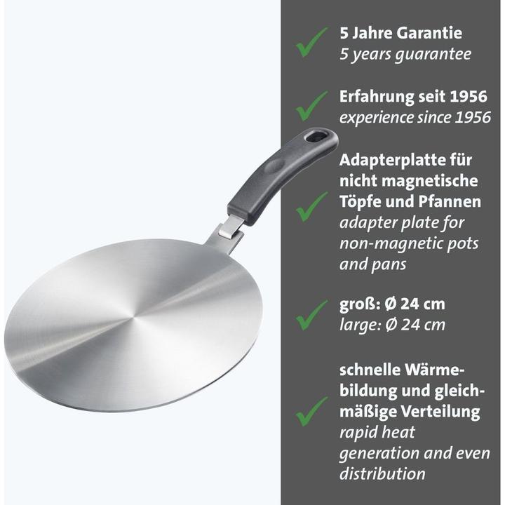 Immagine prodotto Westmark Piastra adattatore per induzione (24 cm, Materiale sintetico, Metallo)