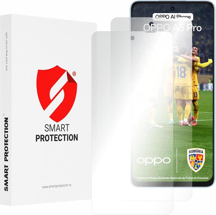 Produktbild Smart Protection - Premium Classic (2 pack) - Oppo A5 Pro 4G / A5 Pro 5G - Clear (2 Stk.)
