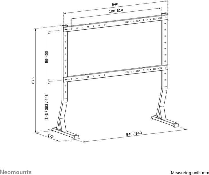 Image du produit Neomounts TV Desk Stand (legs) (90", 60 kg)