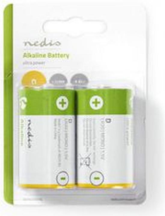 Produktbild Nedis Alkaline Batterie D | 1.5 V DC | 2-Blister (2 Stk., D)