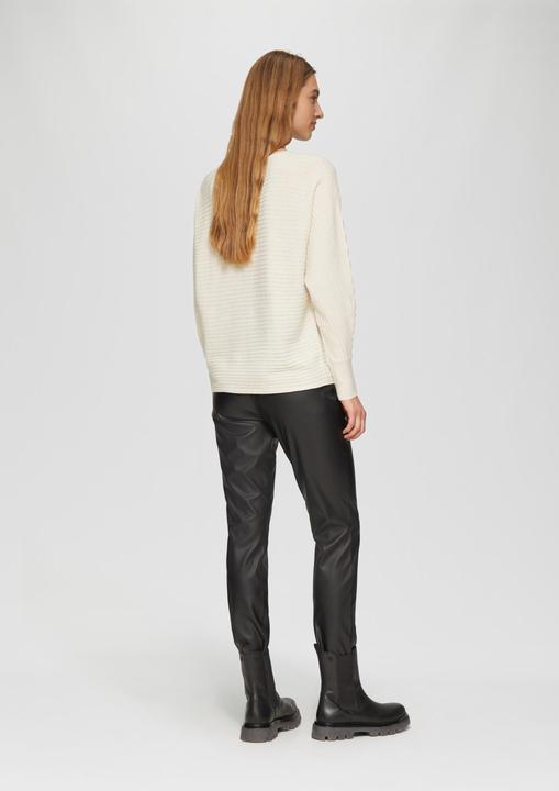 Produktbild S.Oliver Strickpullover Strukturierter Strickpullover mit Fledermausärmeln (46)
