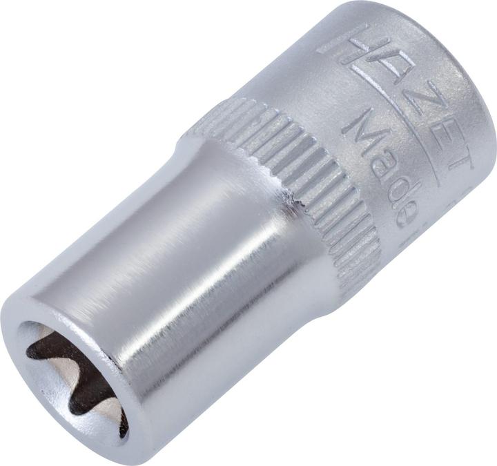 Produktbild HAZET Steckschlüsseleinsatz ∙ TORX 850-E8 ∙ Vierkant6,3 mm (1/4 Zoll) ∙ Aussen TORX Profil ∙ E8