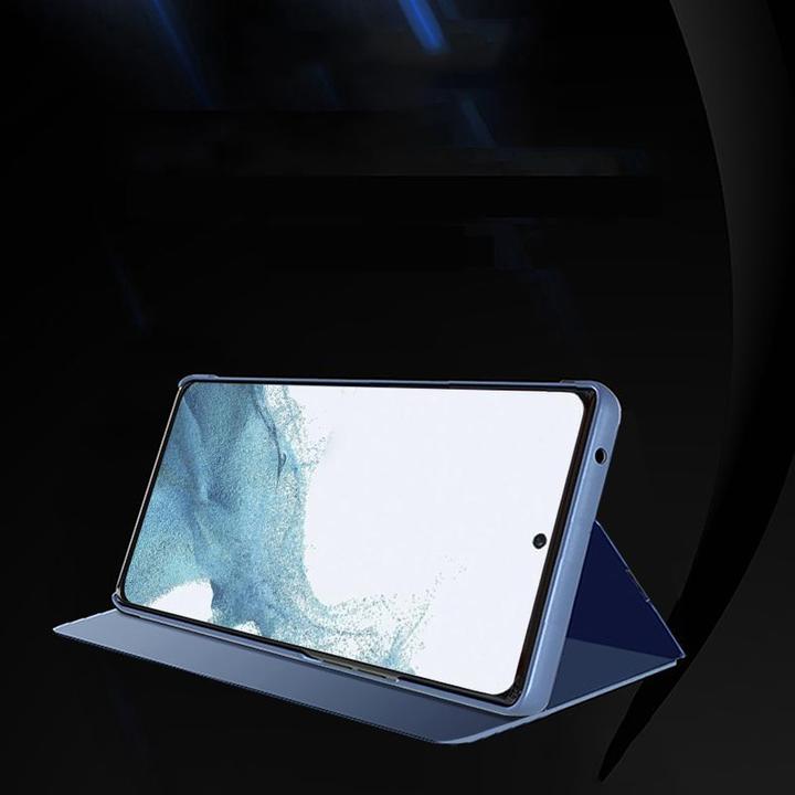 Actual product image Hurtel Clear View Case cover for Samsung Galaxy A54 5G blue flip cover (Samsung Galaxy A54 5G)