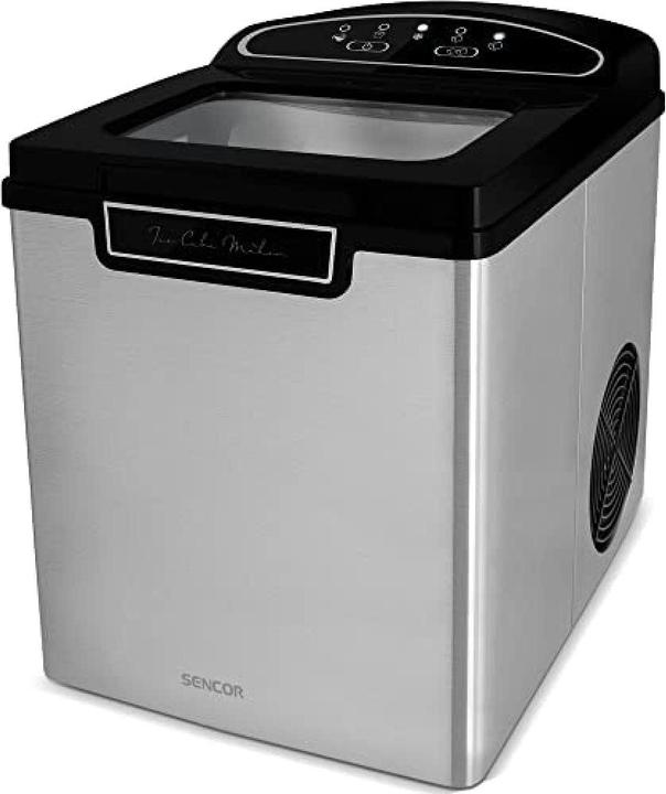 Actual product image Sencor SIM 3500SS ice cube maker Portable ice cube maker /24h Black, Silver