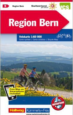 Cycling map of the Bern region