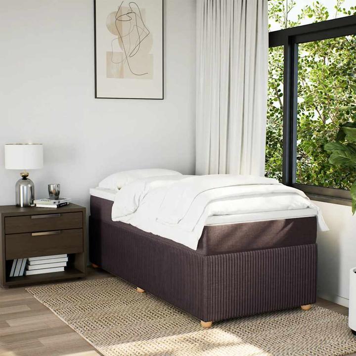 Produktbild VidaXL Bo x springbett mit Matratze 90 x 190 cm Stoff (90 x 190 cm, 90 x 190 cm)