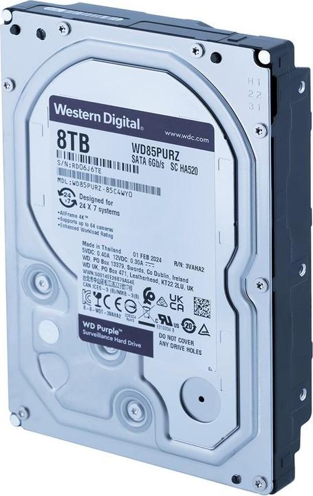 Produktbild WD Purple (8 TB, 3.5", CMR)
