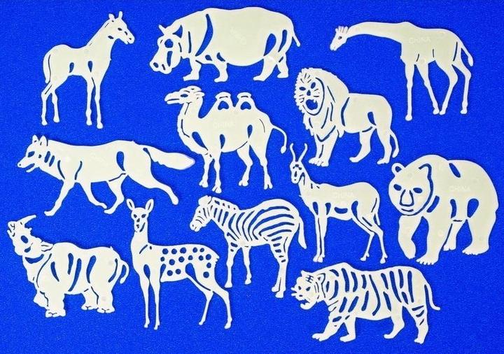 Produktbild Andy Fluoreszierende Aufkleber - Safari 9 Stk
