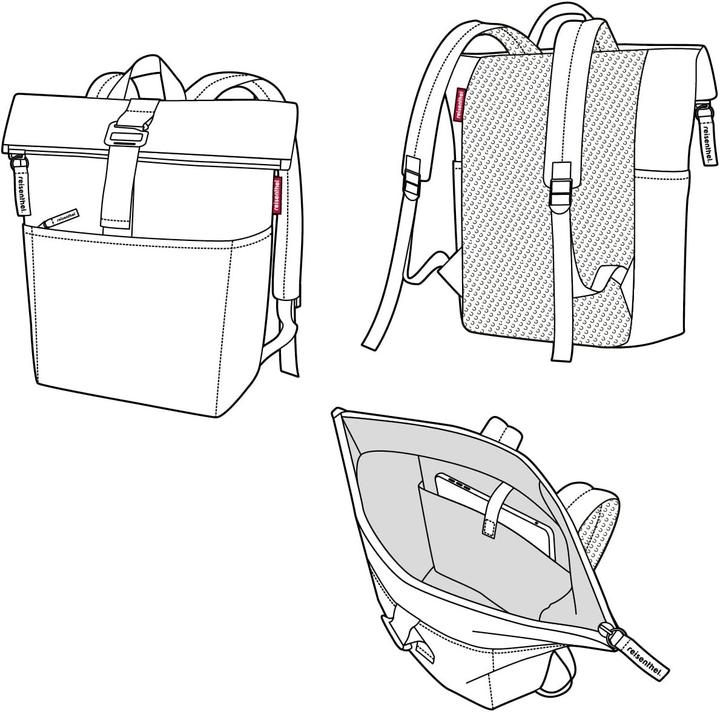 Produktbild reisenthel Freizeitrucksack Rolltop backpack Twist silver (22 l)