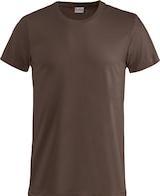 Actual product image T-shirt Clique Basic-T 029030, cotton, dark mocha, size S (S)