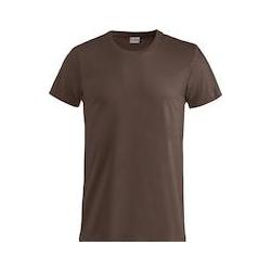 Local Media, Herren, Shirts, T-Shirt Clique Basic-T 029030, Baumwolle, Dunkelmocca, Grösse 3XL, Braun