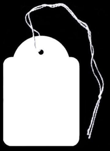 Actual product image Amko Hanging labels with white thread 15 x 24mm (1000pcs.) (1000 x)