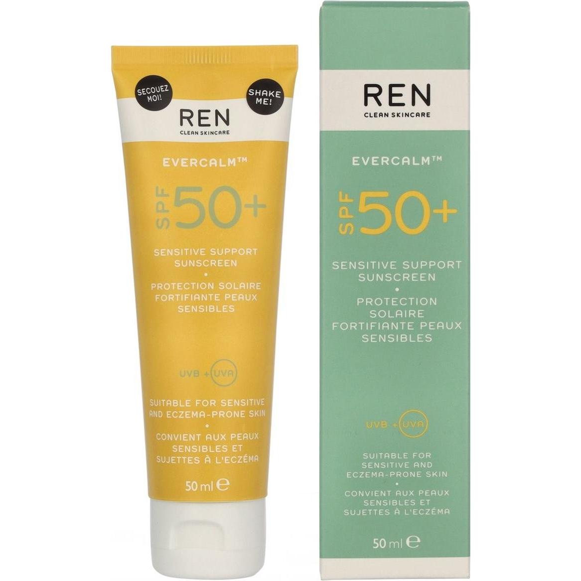 Ren, Crème solaire, Evercalm (Crème solaire, Crème solaire visage, SPF 50+, 50 ml)
