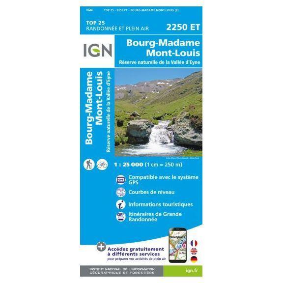 Bourg-Madame.Mont-Louis.Col De La Perche, Landkarte
