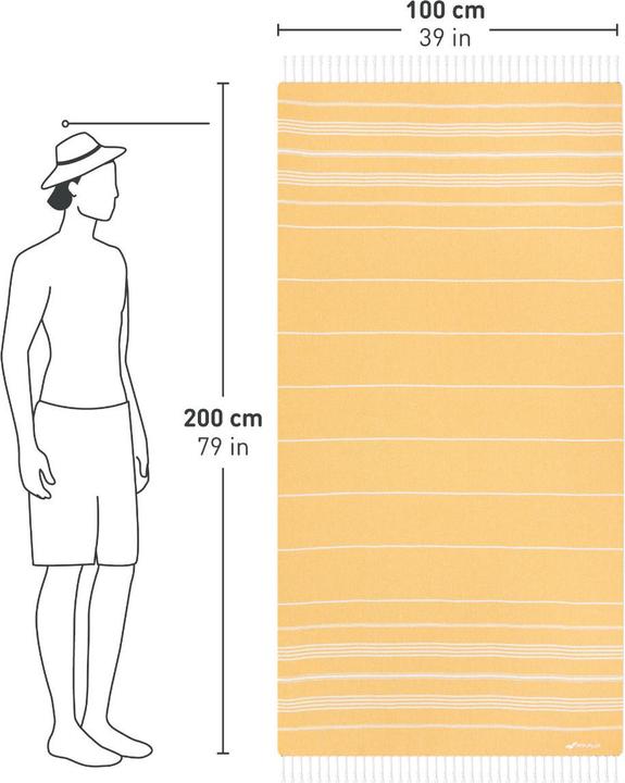 Image du produit Fit-Flip Drap de hammam Coton recyclé (100 x 200 cm)