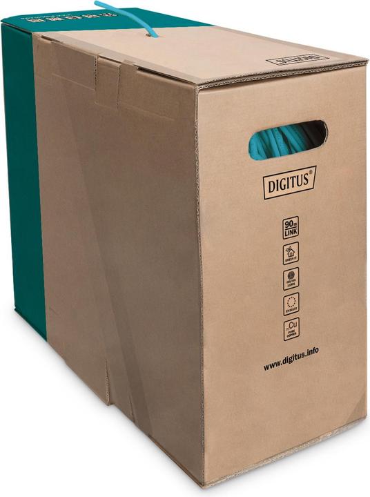 Produktbild Digitus Kabel teleinformatyczny instalacyjny kat.6A, U/FTP, Dca, drut, AWG 23/1, LSOH, 100m ofoliowany Niebi (U/FTP, CAT6a, 100 m)