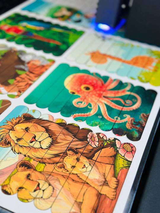 Image du produit Activity Board Cadeaux pour enfants, 10 puzzles animaux, puzzle en bois pour enfants, cadeaux pour enfants