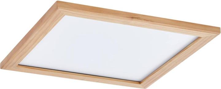 Actual product image Lucande Joren LED ceiling light angular wood 42 cm (1540 lm)
