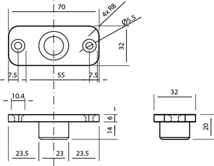 Immagine prodotto FritsJurgens Piastra di guida tutti i sistemi