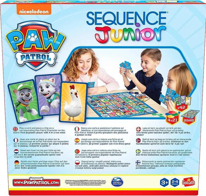 Actual product image Goliath Toys Sequence Junior Paw Patrol (German, 2 - 4 Players)