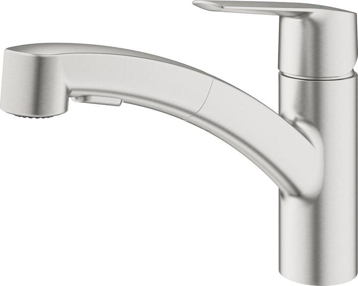 Productafbeelding Grohe Keukenkraan met handdouche Start 2021 supersteel mat 30307
