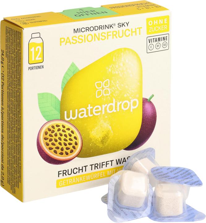 Waterdrop Sky (Passionsfrucht, Kaktusfeige, Ananaserdbeere, 12 x)