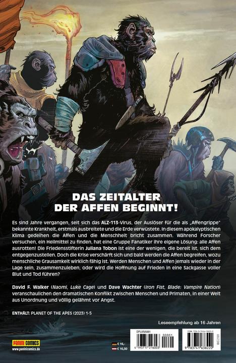 Produktbild Panini Planet der Affen (Deutsch, Dave Wachter, David F. Walker, 2024)