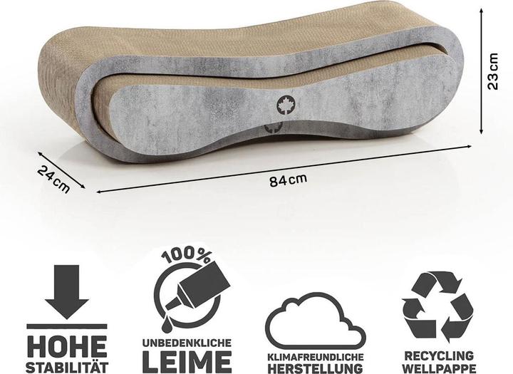 Productafbeelding CanadianCat Orbit & Satelliet krabmeubelset, betonlook (23 cm, Steengrijs)