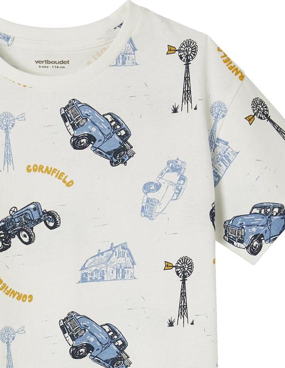 Produktbild Vertbaudet Jungen T-Shirt, Bauernhof-Motive Oeko-Tex (152)