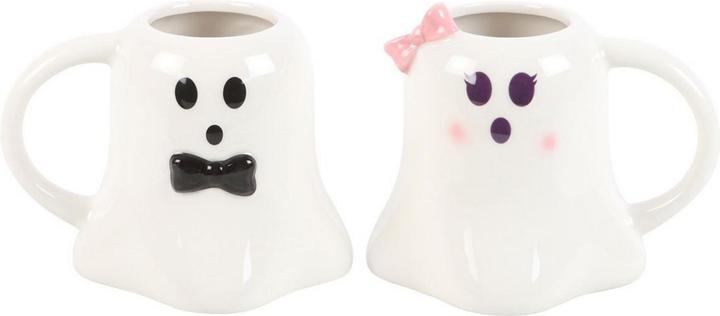 Actual product image Something Different Mr And Mrs Boo Ghost Mug Set (440 ml)