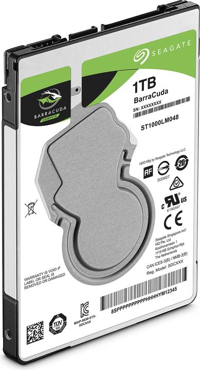 Actual product image Seagate BarraCuda (1 TB, 2.5", SMR)