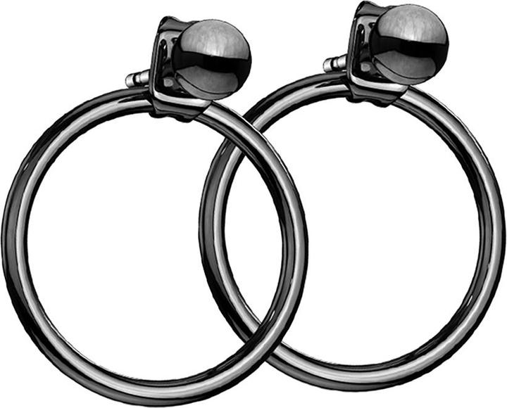 Immagine prodotto Star Piercing Orecchino nero con ciondolo a sfera (senza ottone, Acciaio chirurgico 316L)