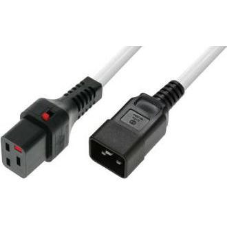 MicroConnect, Prolunga, Powercord C19 IEC Lock - C20 (1 m, CEE 7/3)