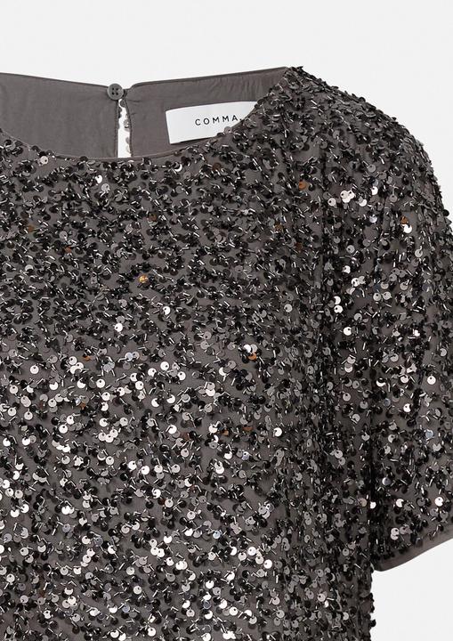 Immagine prodotto Comma Bluse Elegantes Shirt mit Allover-Pailletten (32)