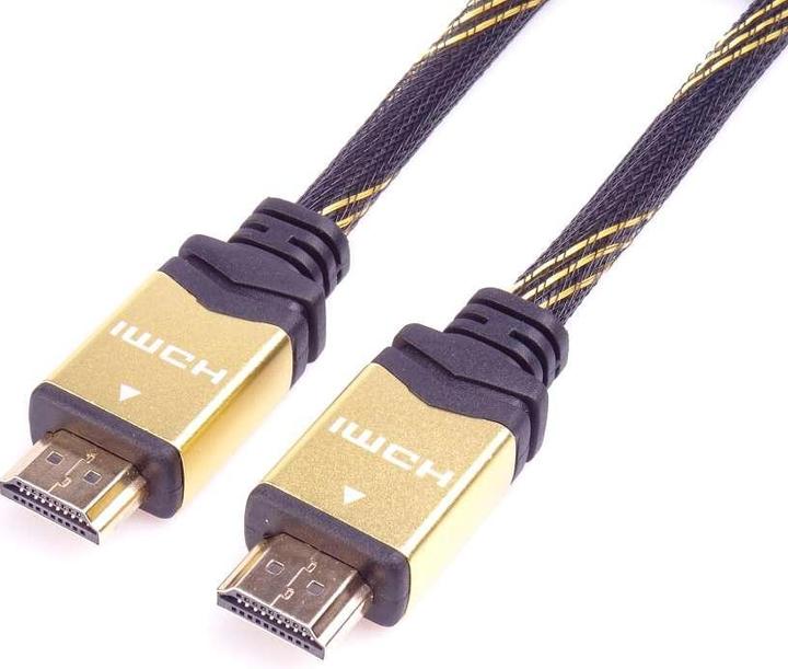 Actual product image PremiumCord HDMI - HDMI 5 m gold (kphdm2q5) (5 m, HDMI, 2.0)