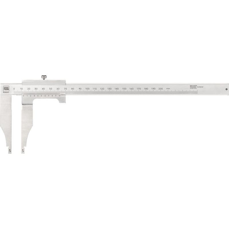 Tesa, Messlehre, Werkstattmessschieber 200 mm / Nonius 0.02 / 00510509 (20 cm)
