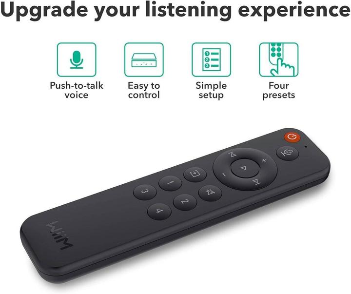 Immagine prodotto WiiM Voice Remote (Telecomando specifico per il dispositivo, Infrarossi)