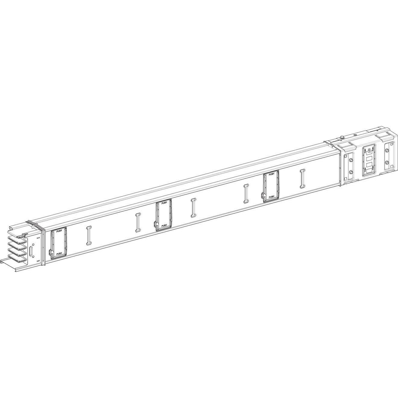 Thumbnail - Schneider Electric SE KSA630ED4154 Schienenkasten gerade 630A 4 AbgÃ¤nge 1.5m (Verteiler), Elektronikzubehör + Gehäuse, ...